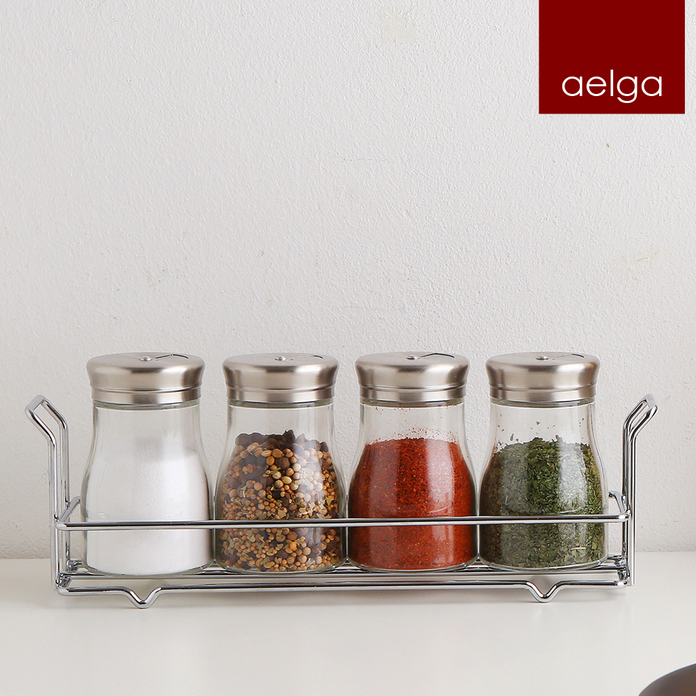 엘가 비바스토리 양념병 140ml 5P세트(양념병4P+거치대1P)